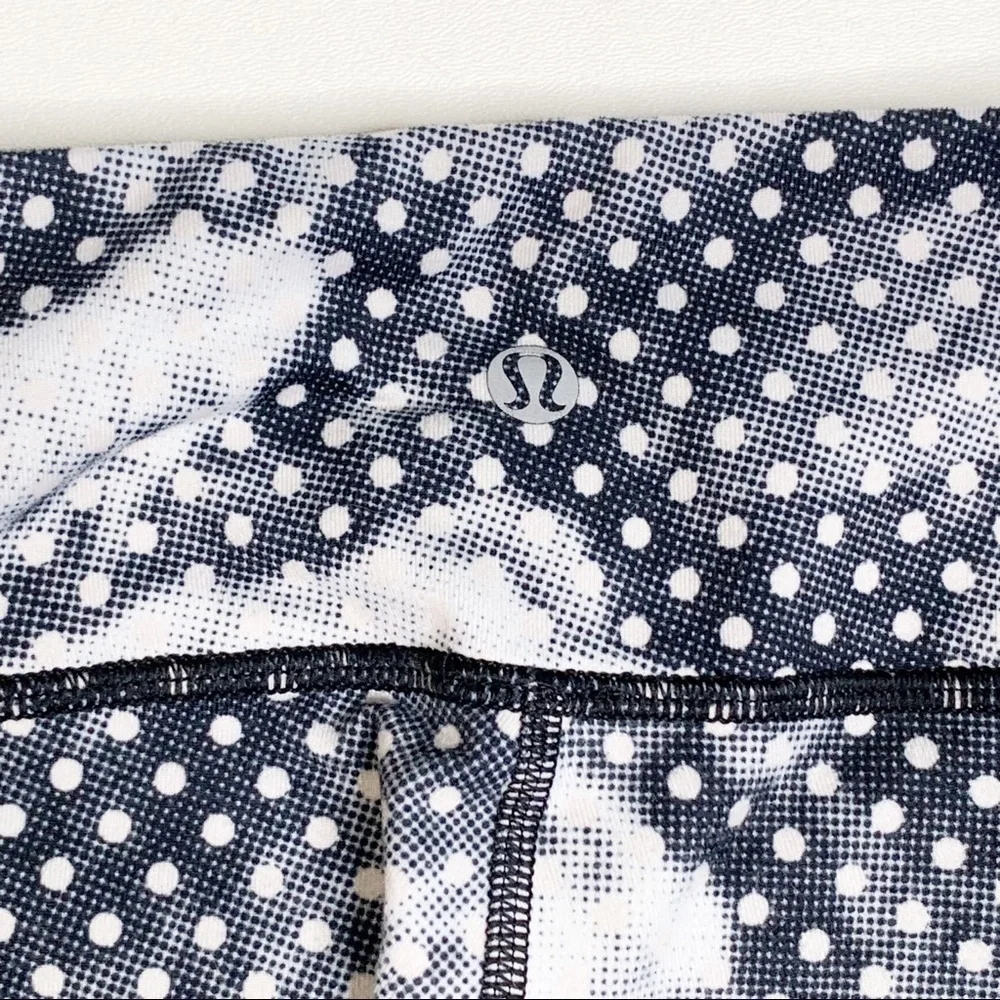 Lululemon Wunder Under Crop II Full On Luon Dottie Dream Rose Leggings Size 4